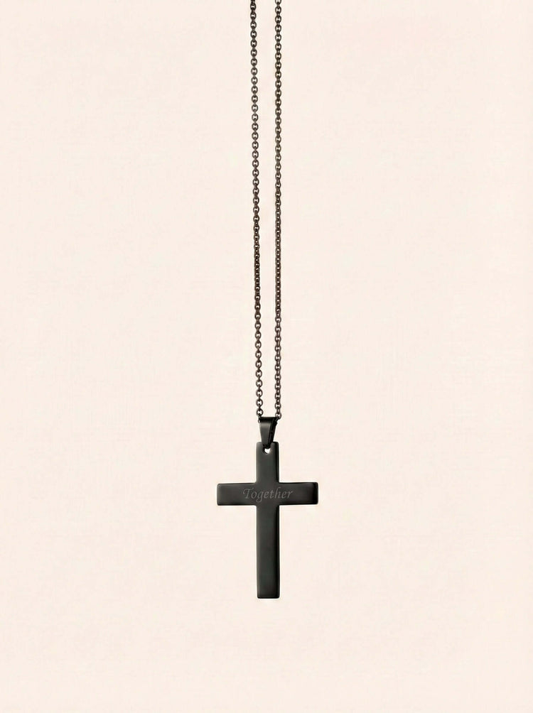 minimalist cross necklace