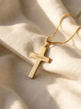 minimalist cross necklace