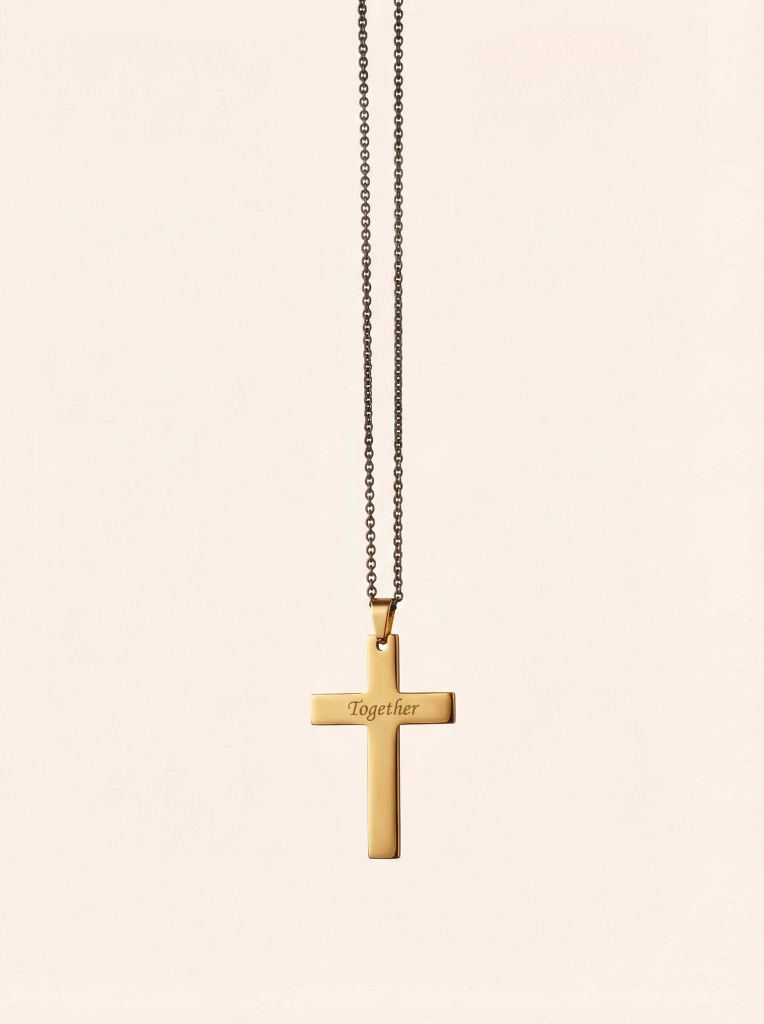 minimalist cross necklace