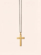 minimalist cross necklace