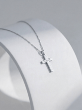 minimalist cross necklace