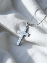 minimalist cross necklace